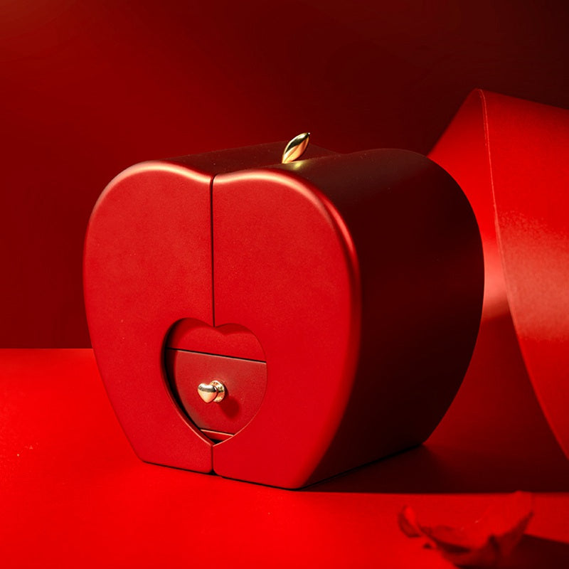 Fashion Jewelry Box Red Apple 🌹