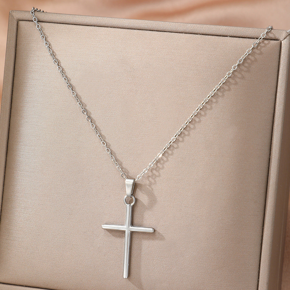Cross Simple Necklace Niche Retro Ladies
