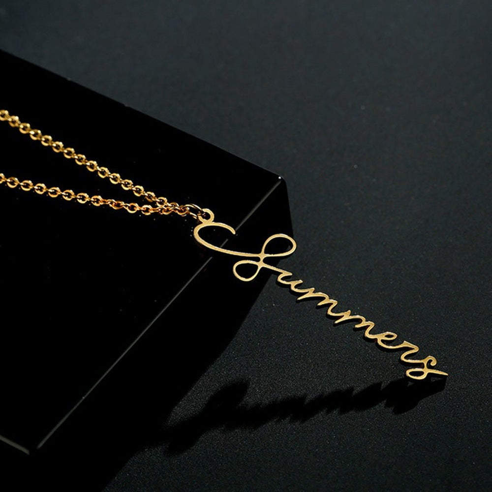 Signature Letter Necklace
