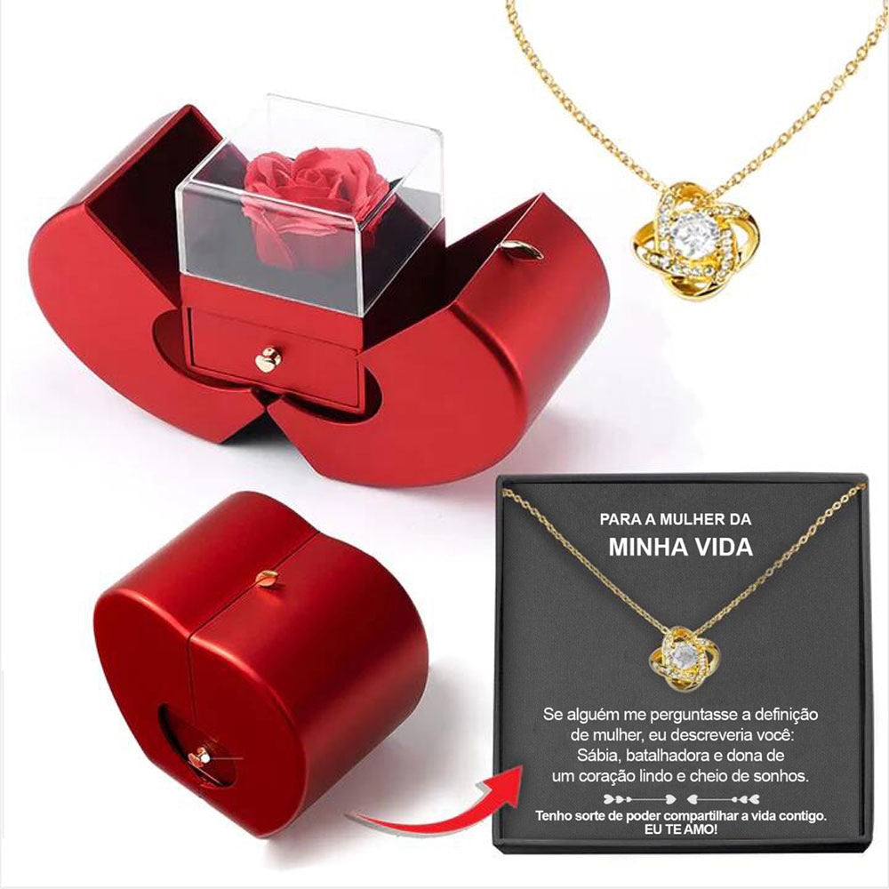 Fashion Jewelry Box Red Apple 🌹