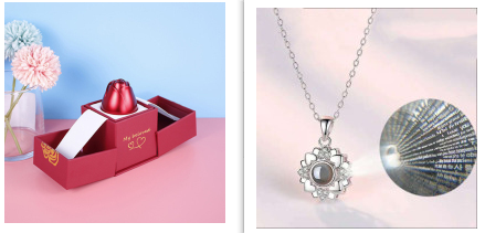 Gifts Metal Rose Jewelry Gift Box