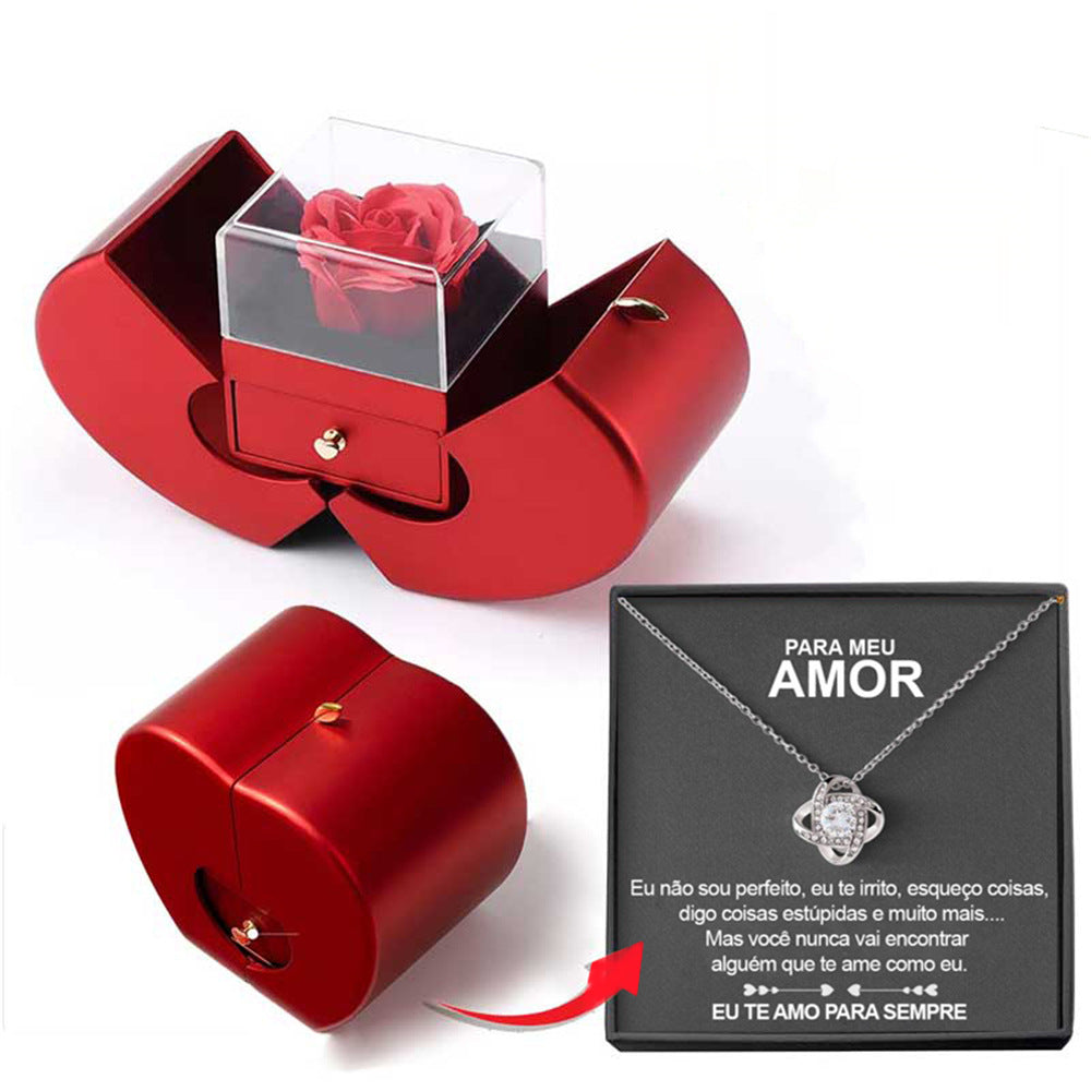 Fashion Jewelry Box Red Apple 🌹