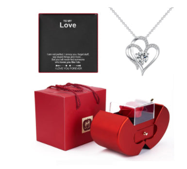 Fashion Jewelry Box Red Apple 🌹