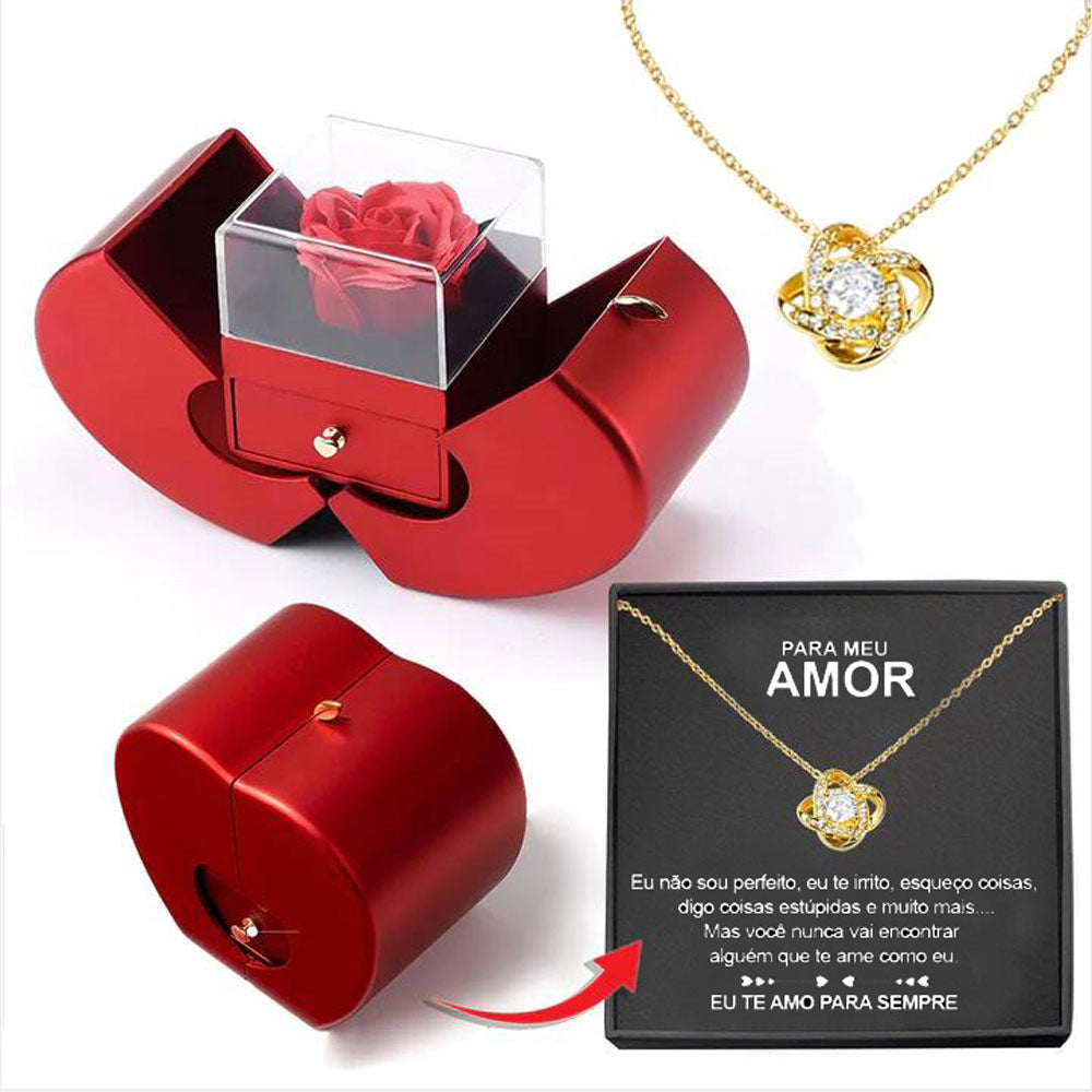 Fashion Jewelry Box Red Apple 🌹