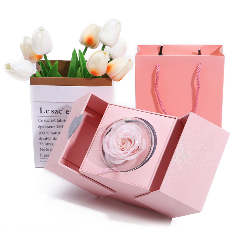 Rose Box Eternal Soap Flower Jewelry Surprise Gift