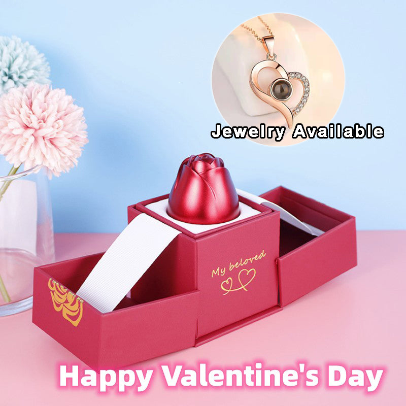 Gifts Metal Rose Jewelry Gift Box