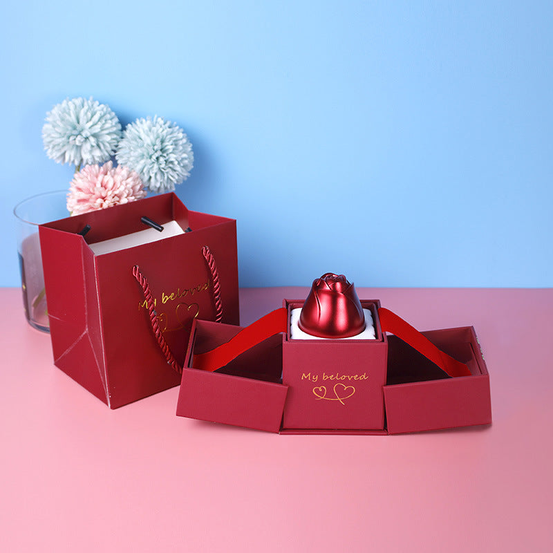 Gifts Metal Rose Jewelry Gift Box