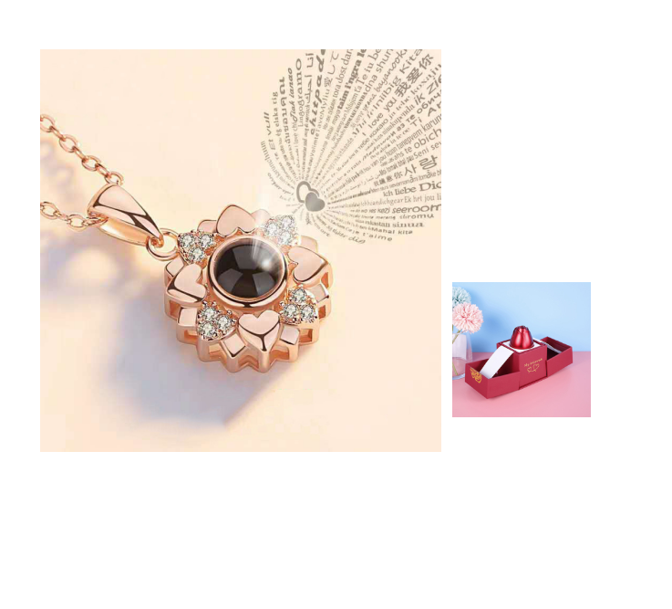 Gifts Metal Rose Jewelry Gift Box