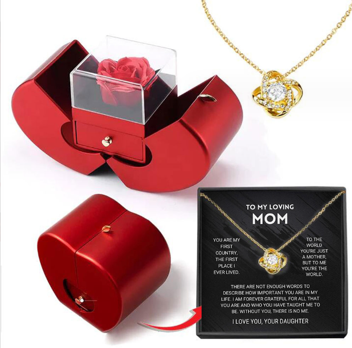 Fashion Jewelry Box Red Apple 🌹