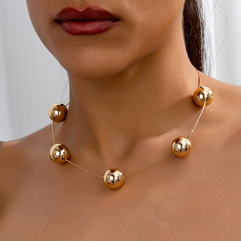 Big Round Bead Necklace
