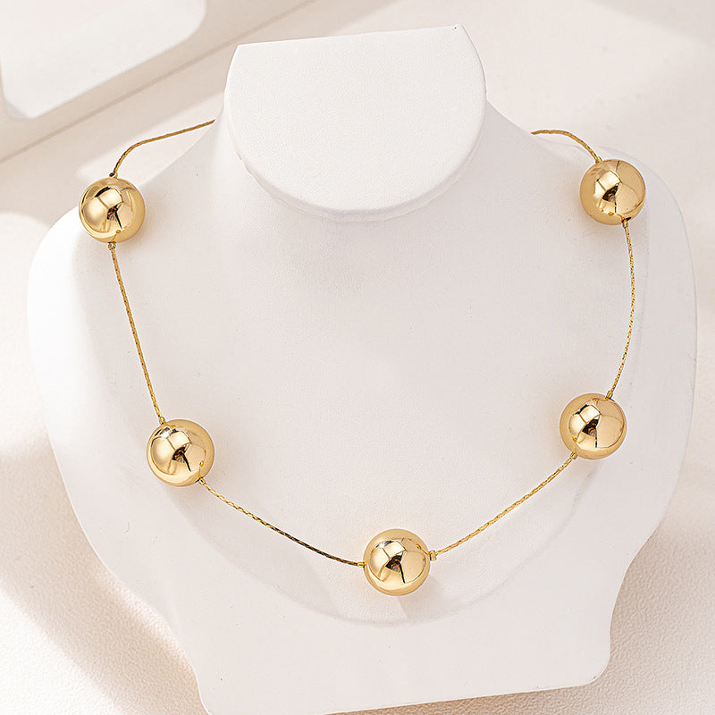 Big Round Bead Necklace