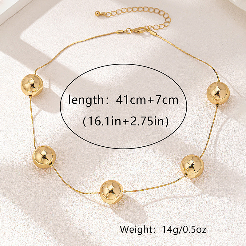 Big Round Bead Necklace