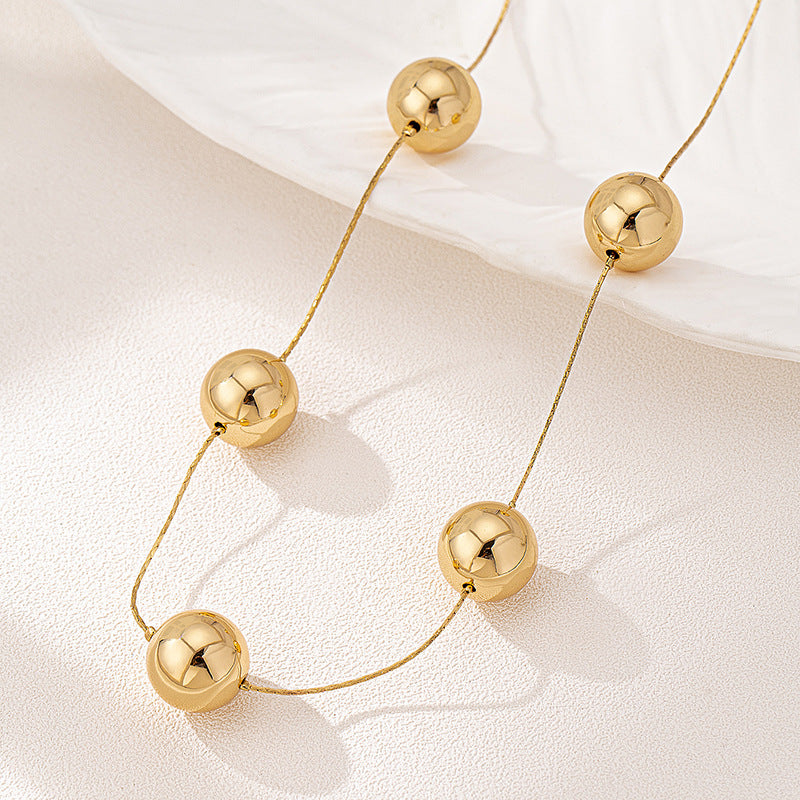 Big Round Bead Necklace