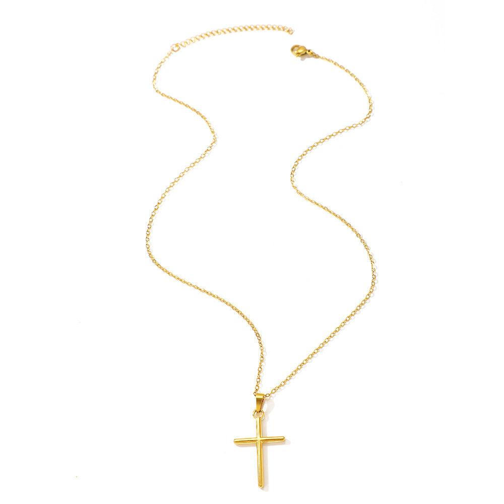 Cross Simple Necklace Niche Retro Ladies