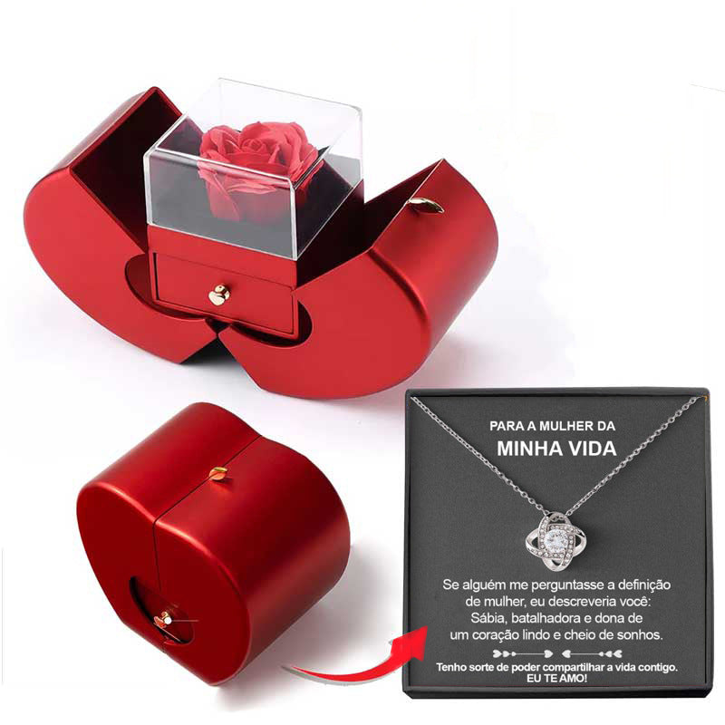 Fashion Jewelry Box Red Apple 🌹