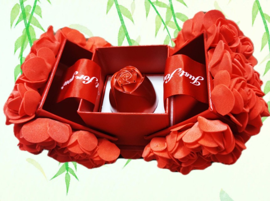 Gifts Metal Rose Jewelry Gift Box