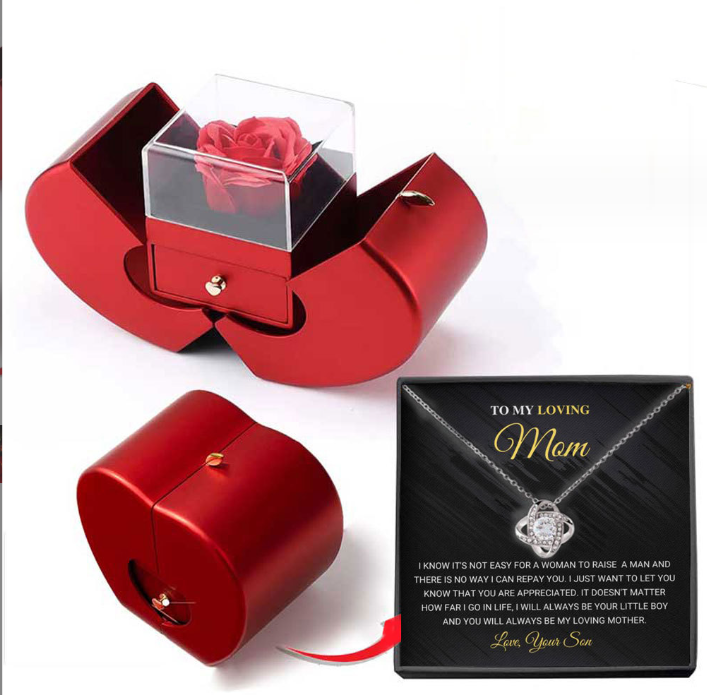 Fashion Jewelry Box Red Apple 🌹