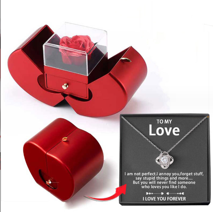 Fashion Jewelry Box Red Apple 🌹