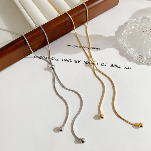 Snake Bones Chain Simple Titanium Steel